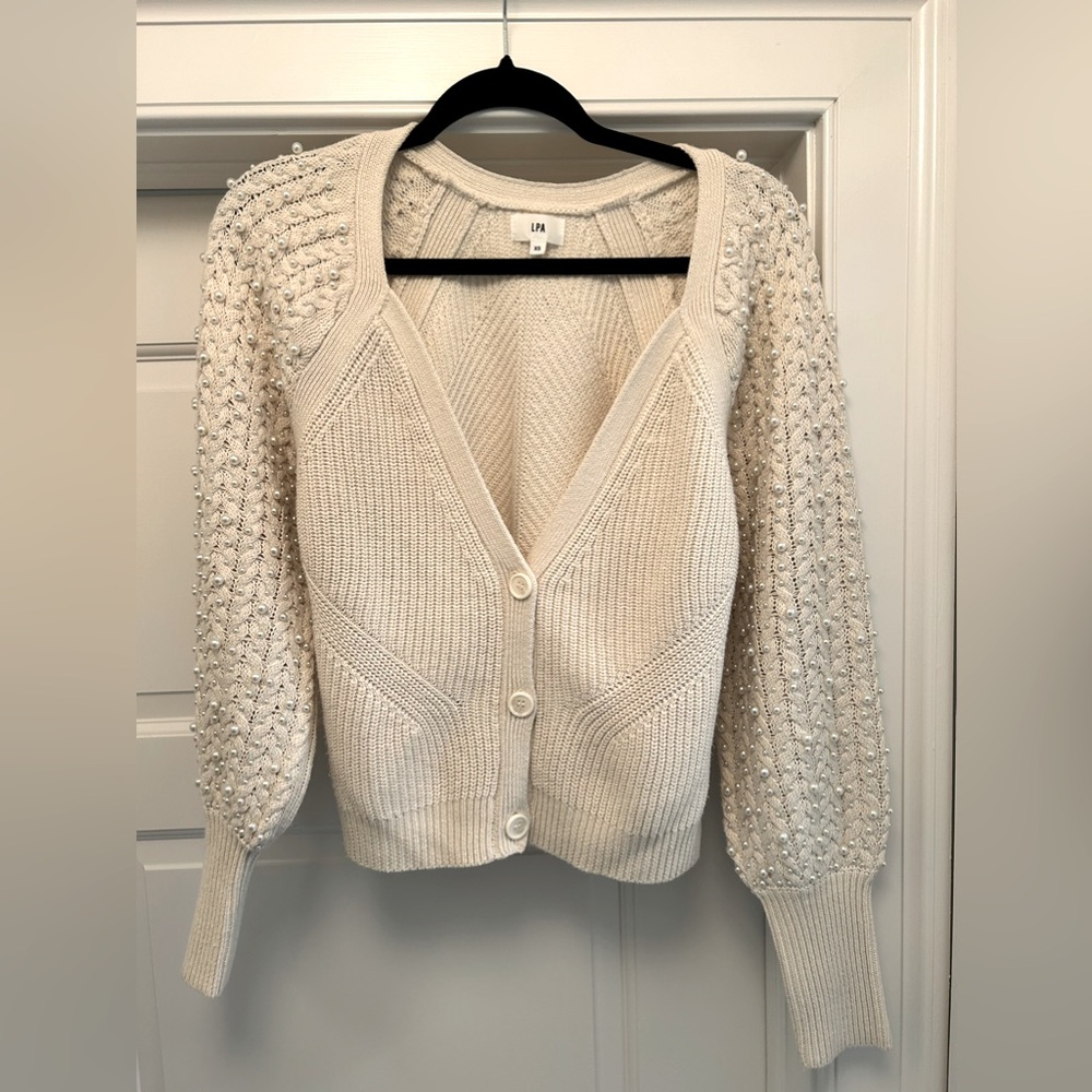 Pearl Beaded Cardigan